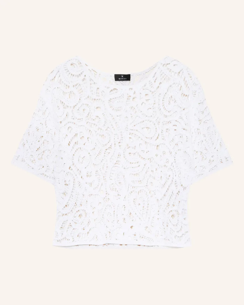 monari Häkelshirt Weiss