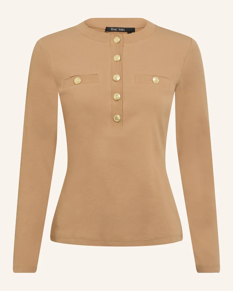 MARC AUREL Shirt Braun