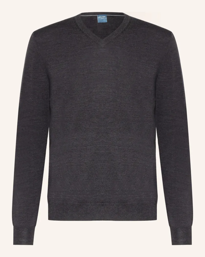 Olymp Pullover grau Dunkelgrau