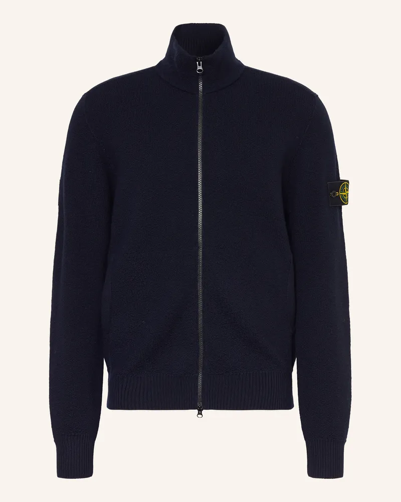 Stone Island Strickjacke blau Dunkelblau
