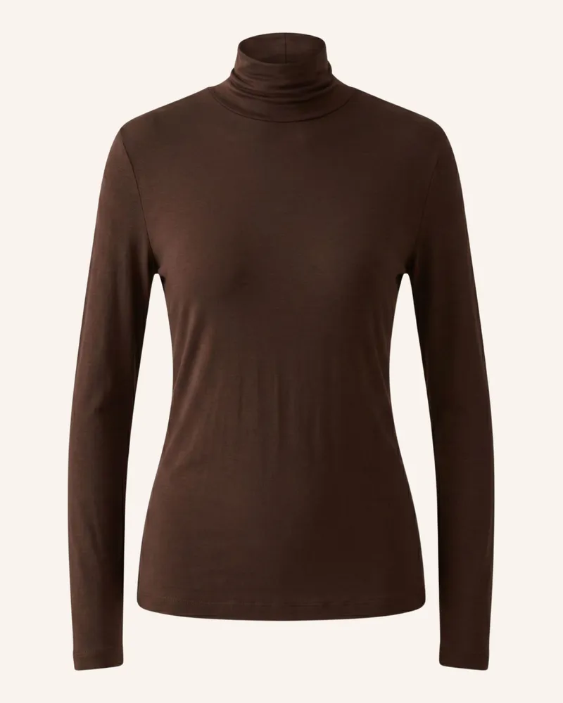 Oui  Longsleeve braun Braun