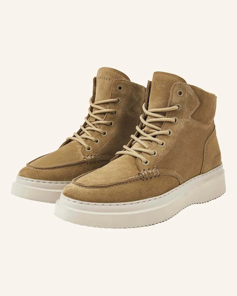 Nubikk Schnürboots JONAH ARCTIC FUR Taupe