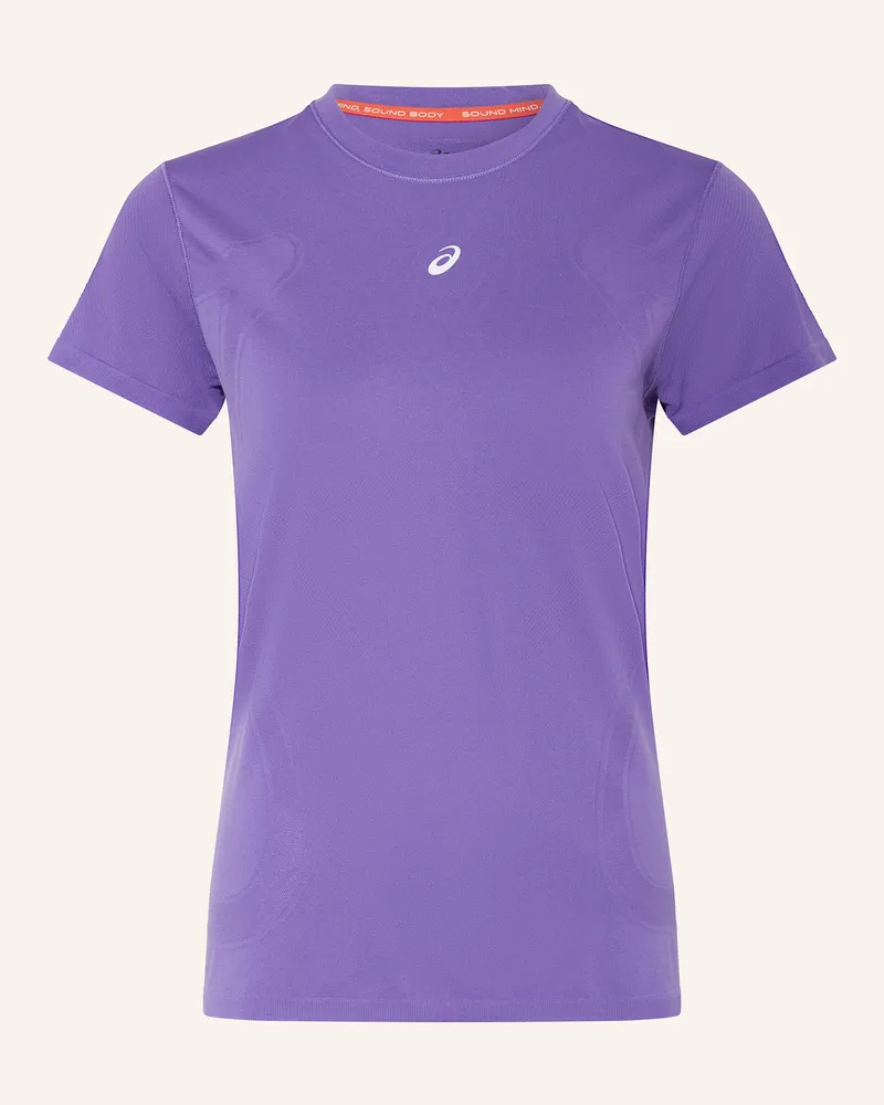 Asics Laufshirt ROAD SEAMLESS SS Lila