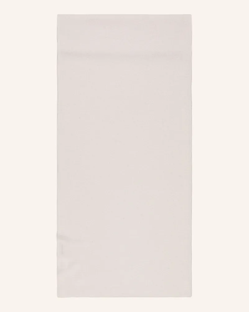 S. Marlon Cashmere-Schal weiss Hellgrau