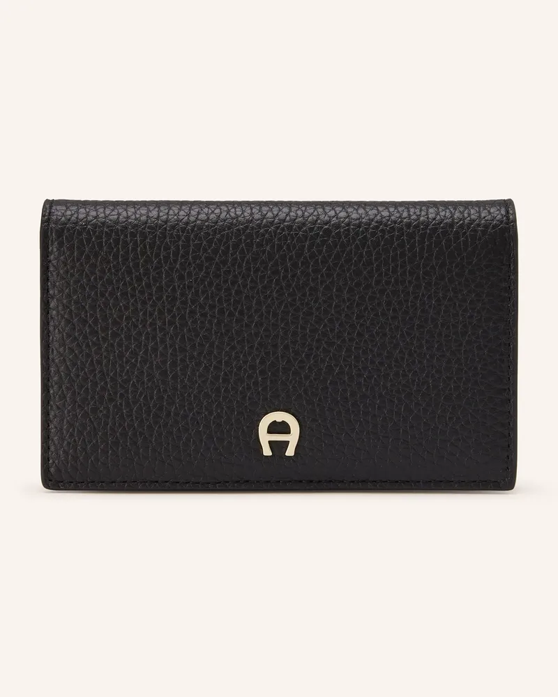 Aigner Geldbörse Delia schwarz Schwarz