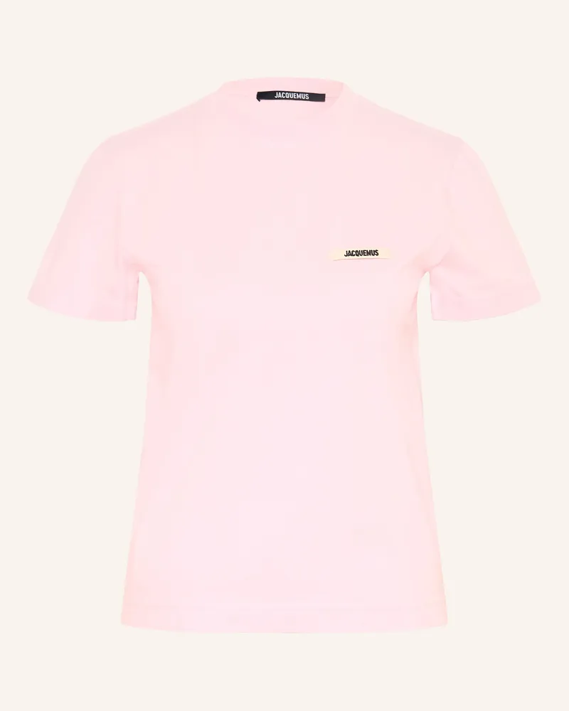 Jacquemus T-Shirt Le T-Shirt Gros Grain pink Rosa