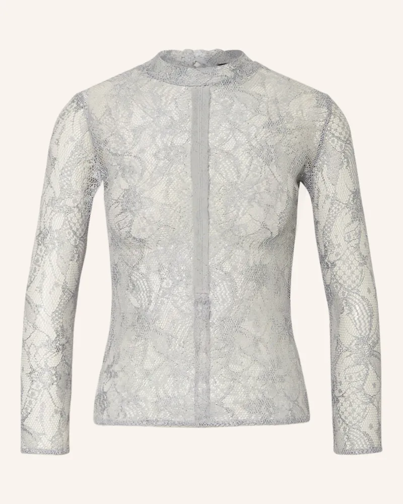 KINGA MATHE Trachtenbluse Lina Aus Spitze Mit 3/4-Arm grau Grau