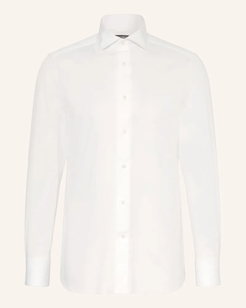 Ermenegildo Zegna Hemd Trofeo Regular Fit weiss Weiss