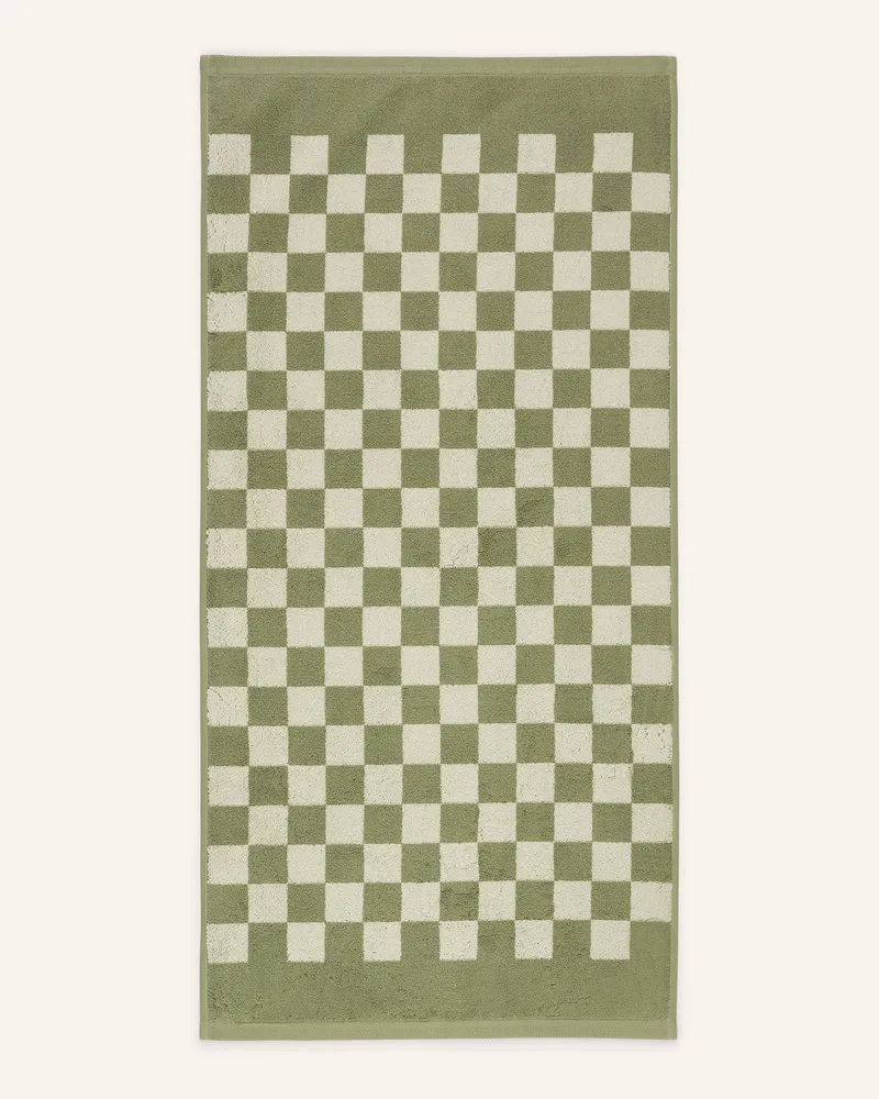 Marc O'Polo Handtuch CHECKER Hellgrün