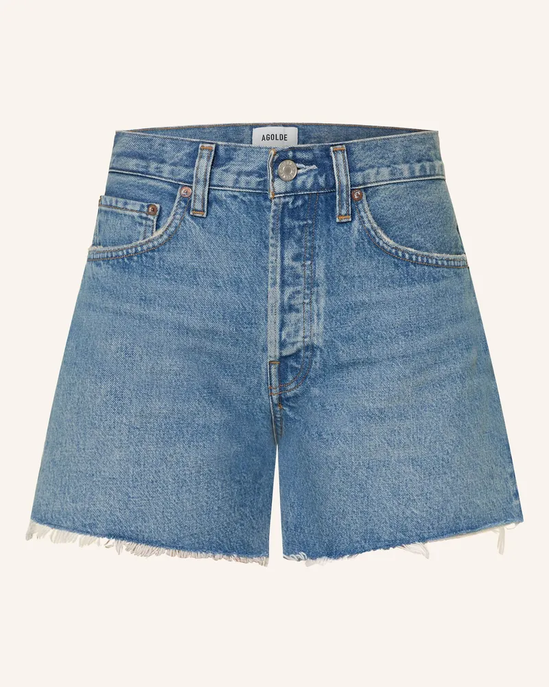 AGOLDE Jeansshorts Parker Long Short blau Fairway