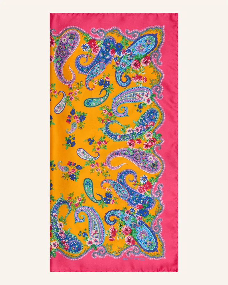 Etro Seidentuch pink Orange