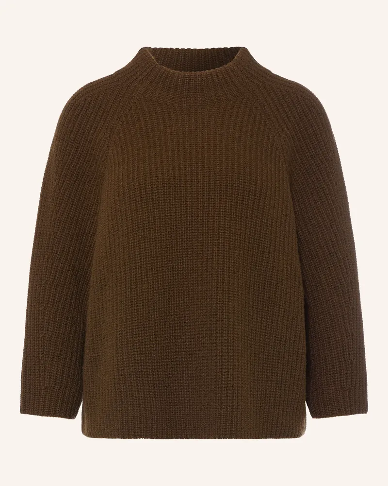 lilienfels Pullover Mit 3/4-Arm Und Cashmere braun Dunkelbraun