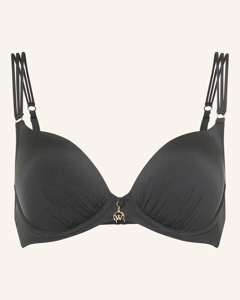 watercult Bügel-Bikini-Top Soft Sculpt schwarz Schwarz