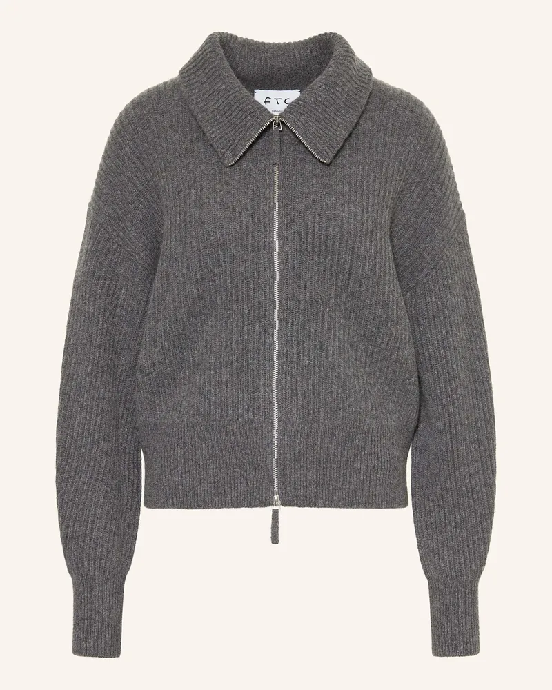 FTC Cashmere Cashmere-Strickjacke Grau
