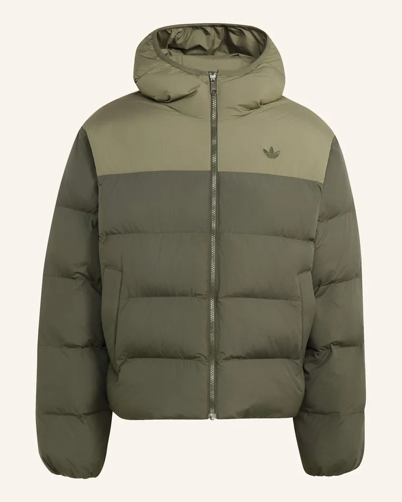 adidas Regenjacke, Kapuze gruen Schwarz
