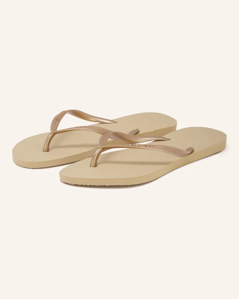Havaianas Zehentrenner Slim beige Beige