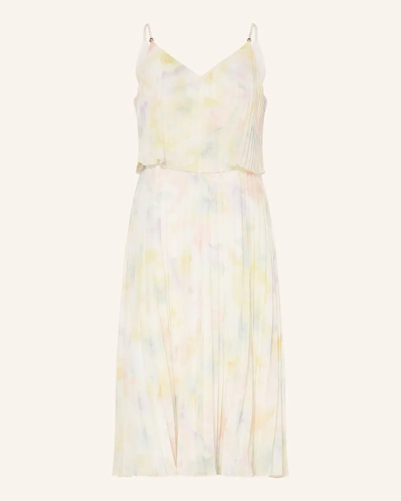 Apart Abendkleid mit Plissees Hellgelb