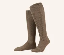 Trachten-Kniestrümpfe beige