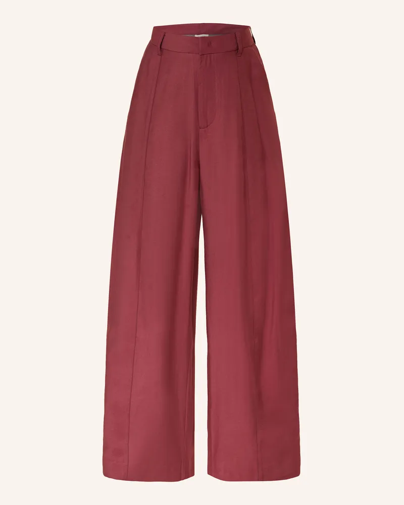 American Vintage Marlenehose Dunkelrot