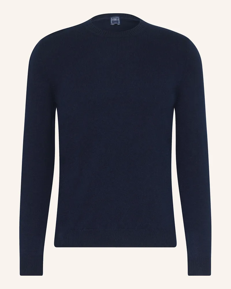 Fedeli Cashmere-Pullover Dunkelblau