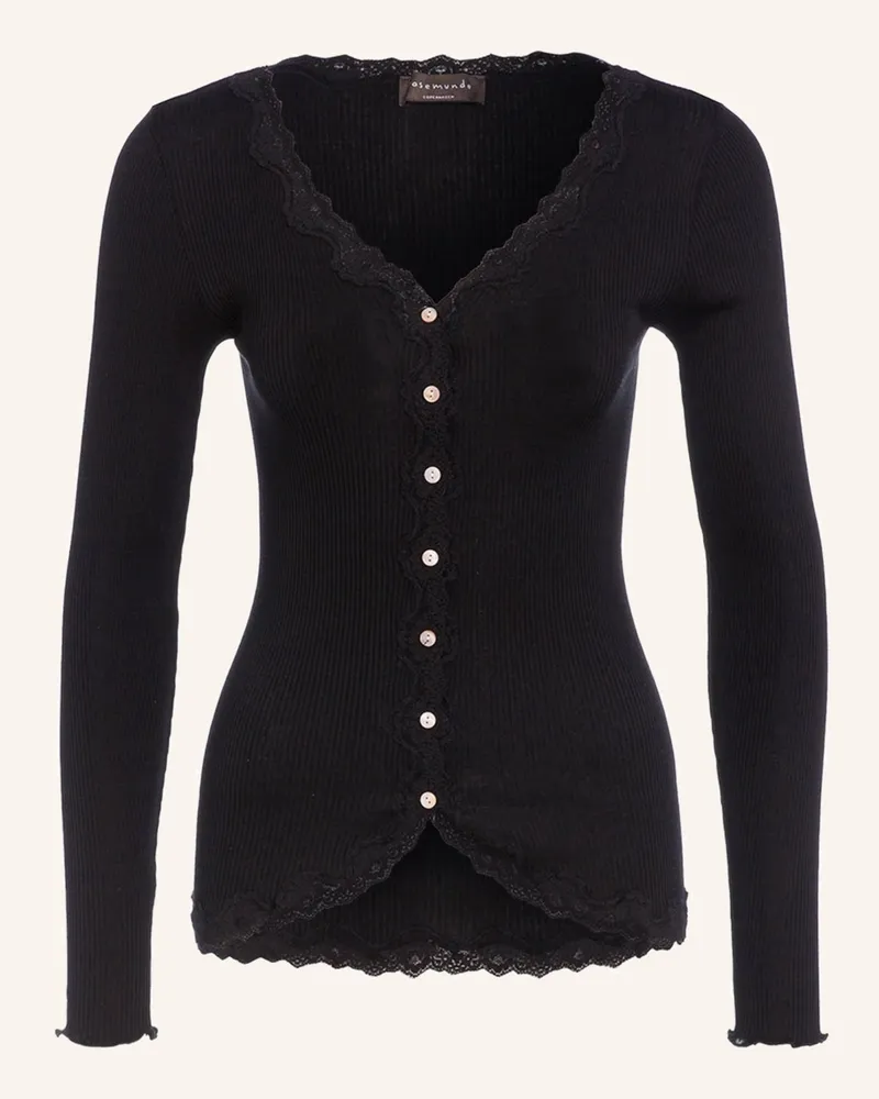 Rosemunde Strickjacke Babette Aus Seide schwarz 010