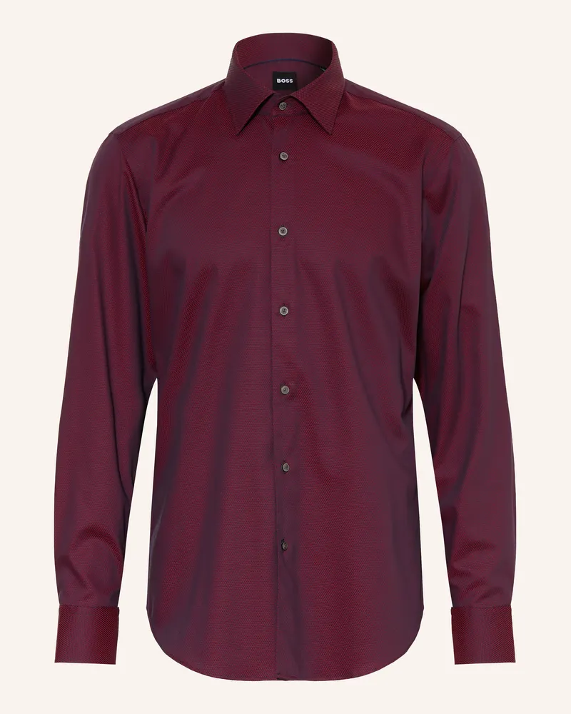HUGO BOSS Hemd Joe Regular Fit rot Dunkelrot