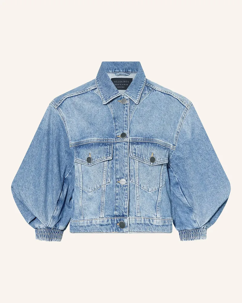 AllSaints Jeansjacke LUCA mit 3/4-Arm Hellblau