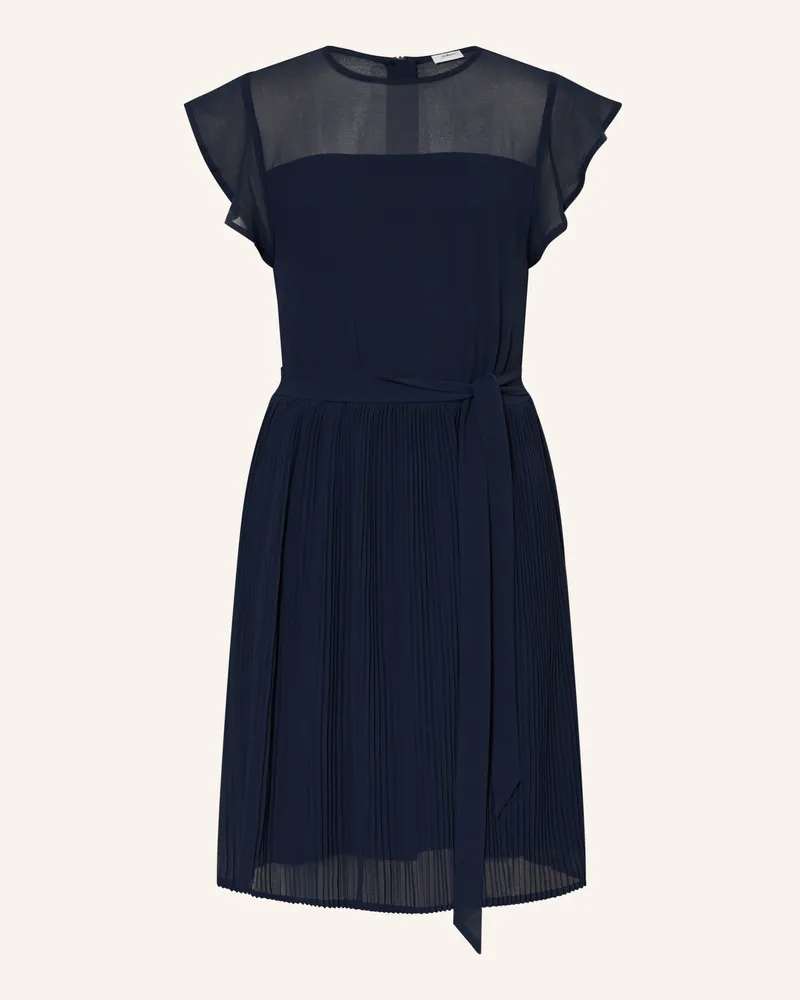 S.Oliver Kleid Mit Plissees blau Dunkelblau