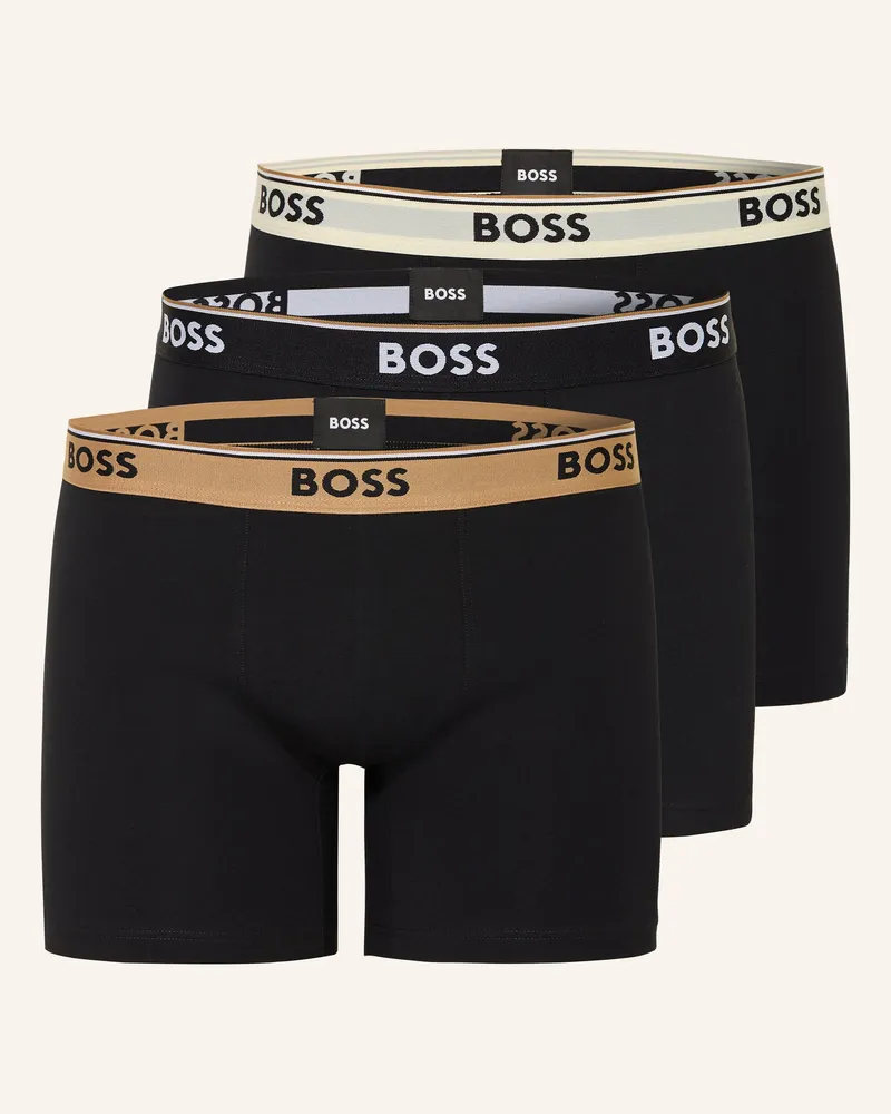 HUGO BOSS 3er-Pack Boxershorts POWER Schwarz