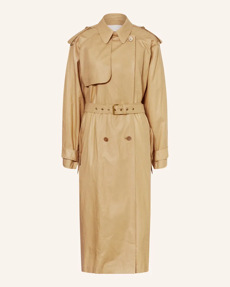 Isabel Marant Trenchcoat Freanne Mit Leinen beige Camel
