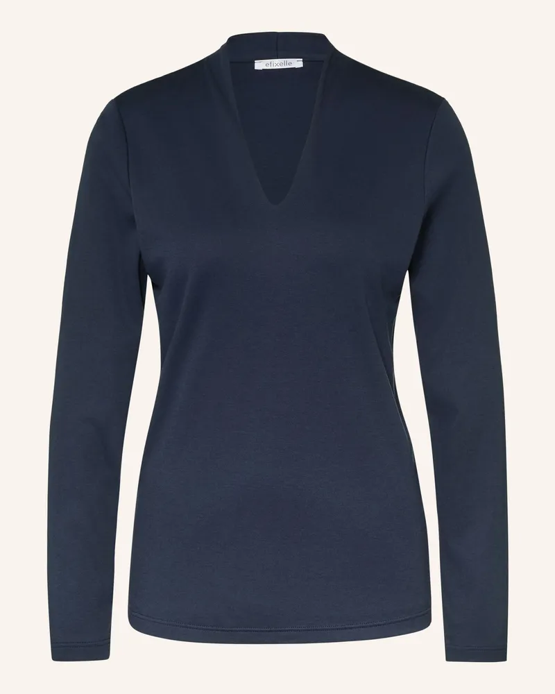 Efixelle Longsleeve blau Dunkelblau
