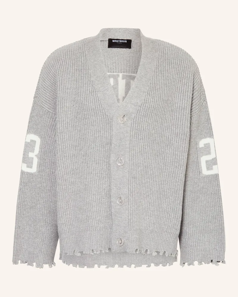 WRSTBHVR Strickjacke TOVE Hellgrau
