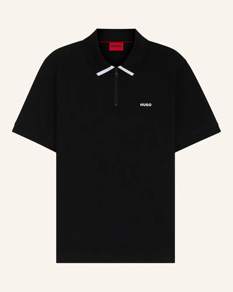 HUGO BOSS Poloshirt Dalomino Regular Fit schwarz Schwarz