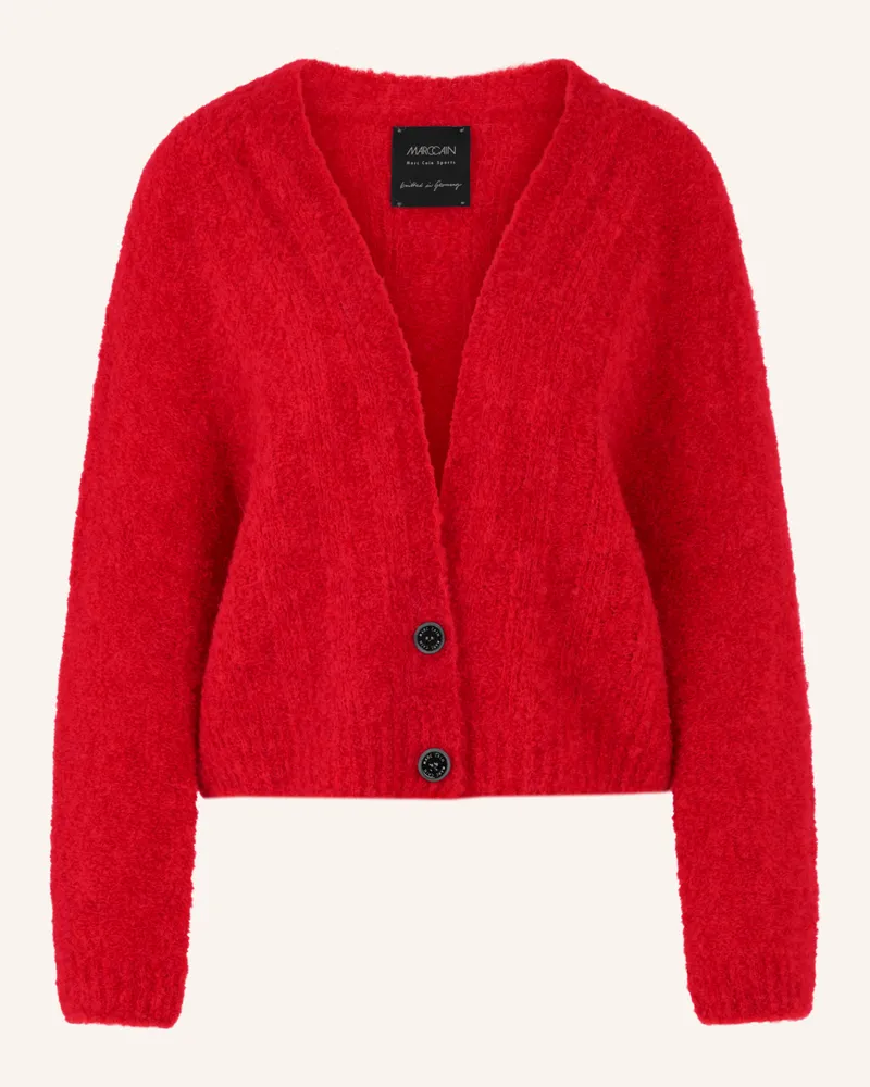 Marc Cain Strickjacke mit Alpaka Rot