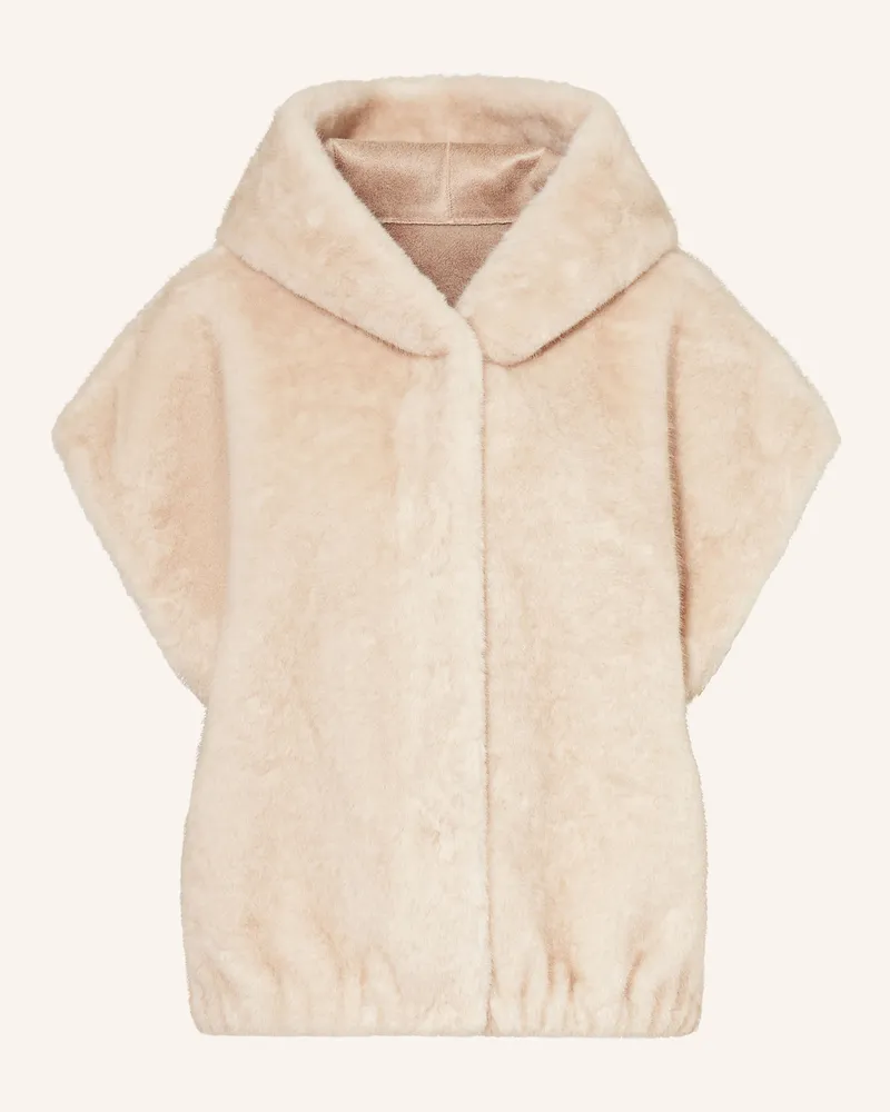 lilienfels Kunstfell-Weste weiss Beige