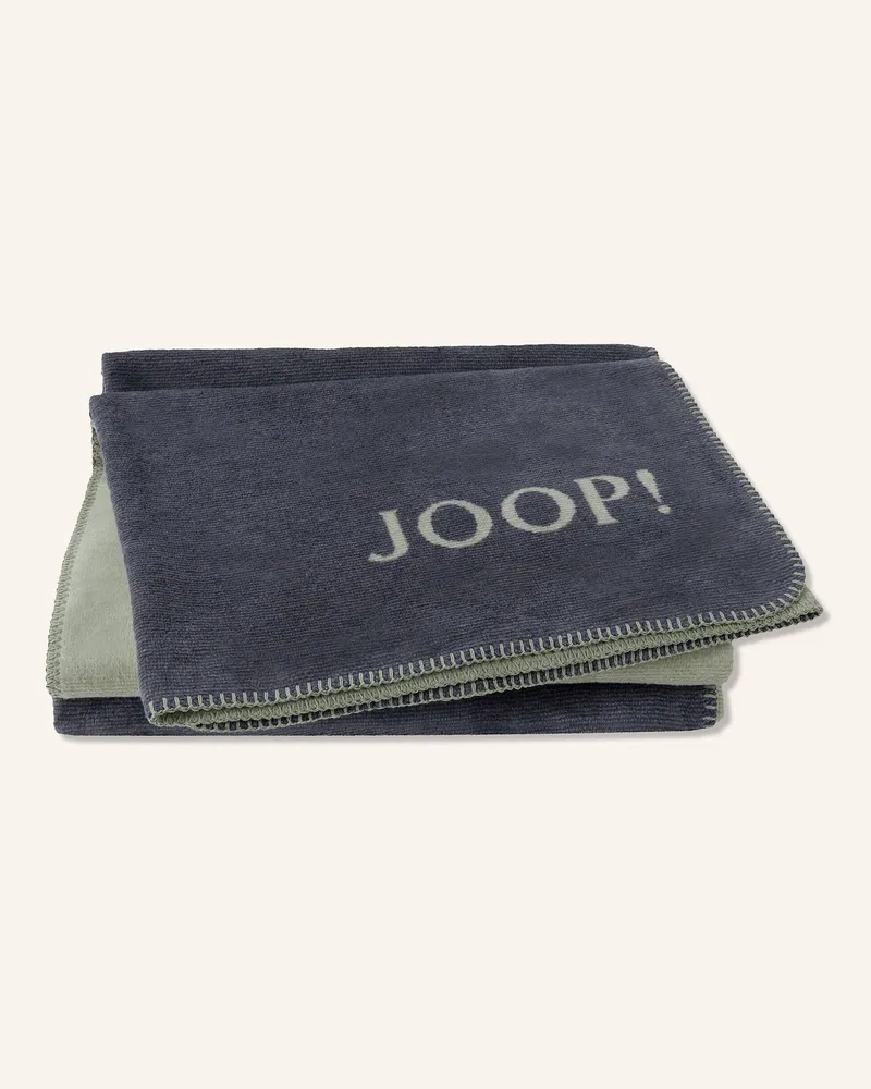 JOOP! Plaid JOOP! MELANGE Dunkelblau