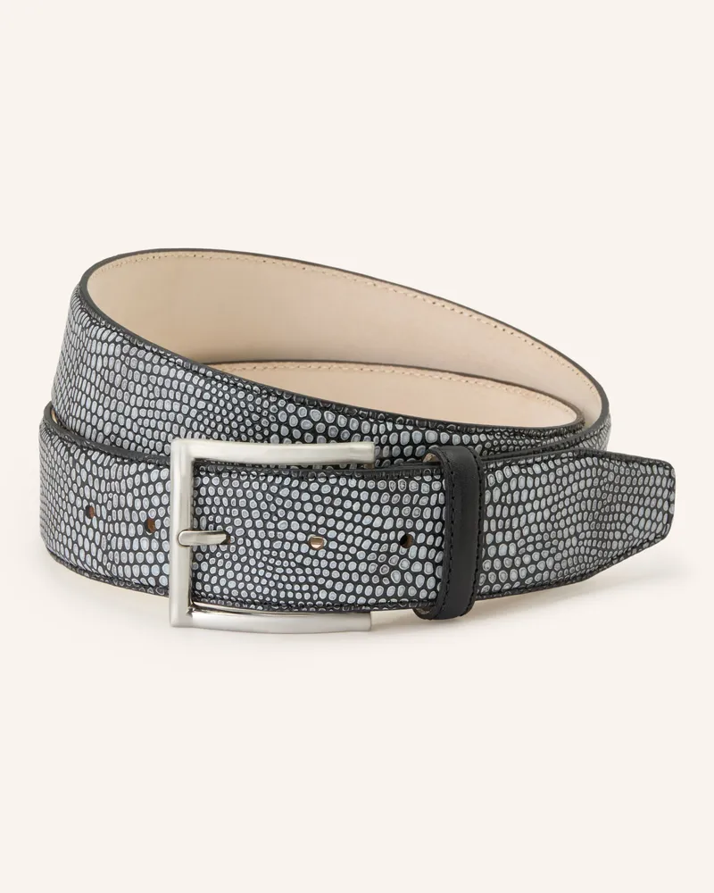 Lindenmann Ledergürtel grau Grau