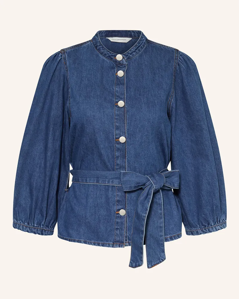MOSS COPENHAGEN Jeansbluse MSCHRYLAN ELENA mit 3/4-Arm Blau