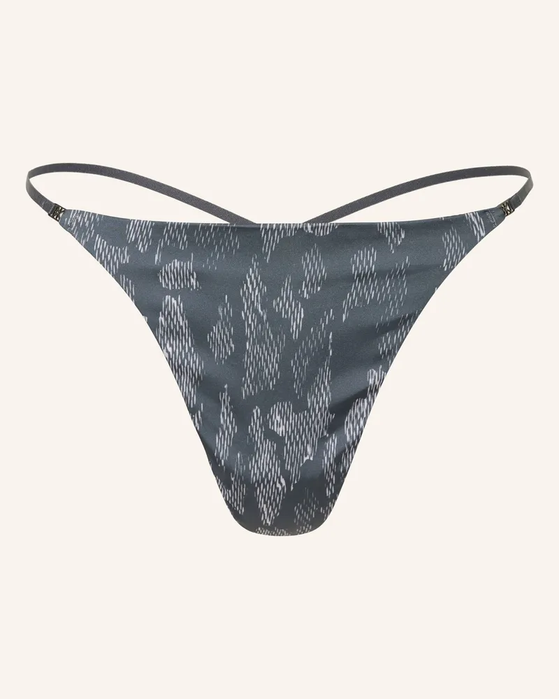 Calvin Klein String Signature Satin grau Grau