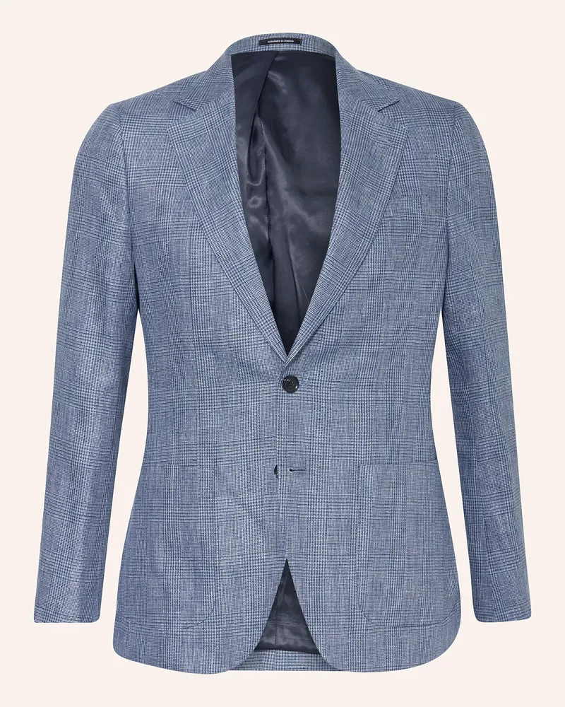Reiss Anzugsakko GOULD Regular Fit aus Leinen Blau