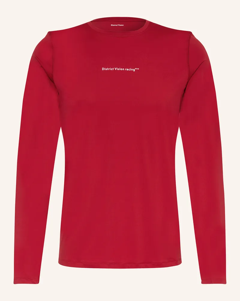 District Vision Laufshirt Rot