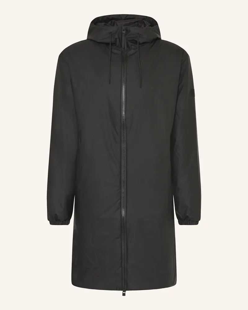 RAINS Regenmantel Schwarz