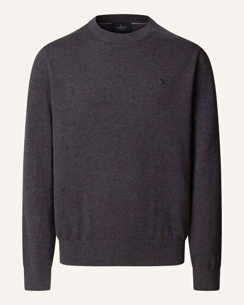 Hackett Pullover Ess Cotton Crew grau Dunkelgrau