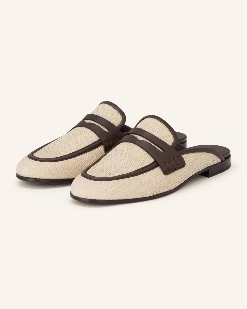 Brunello Cucinelli Mules beige Hellbraun