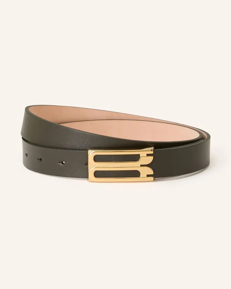 Victoria Beckham Ledergürtel Khaki