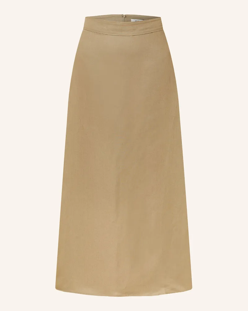 IVY & OAK Rock Samantha Ann Mit Leinen gruen Khaki