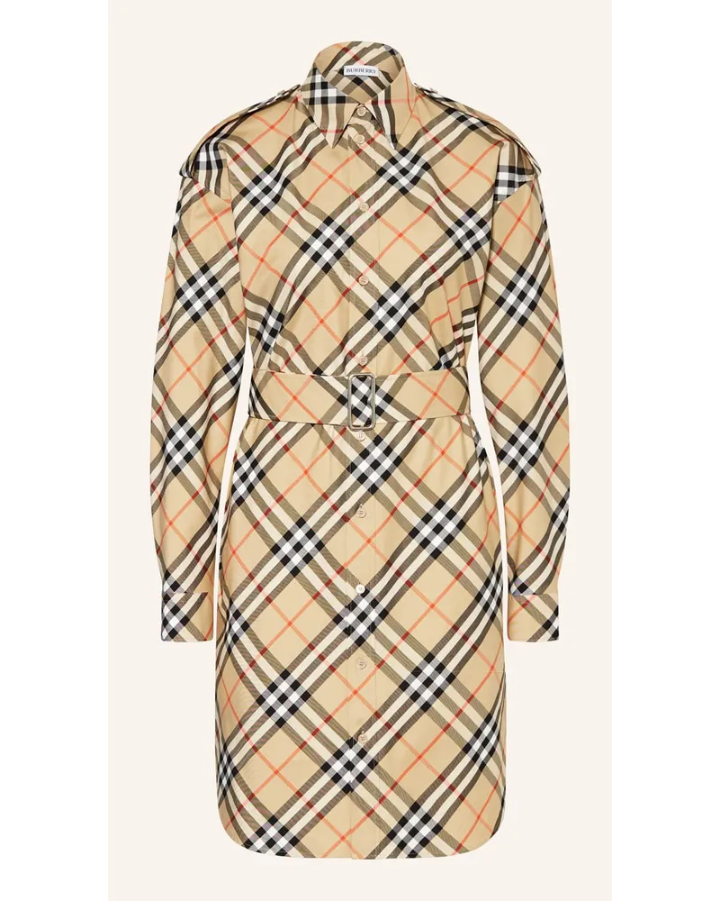 Burberry Hemdblusenkleid Beige