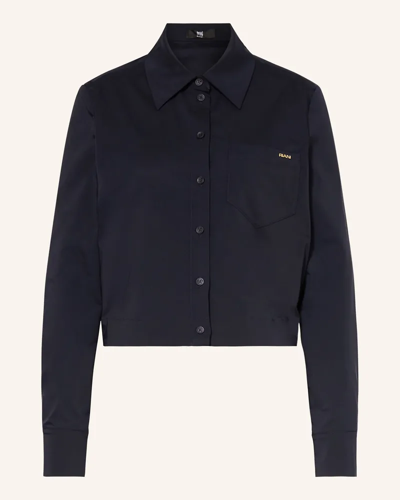 Riani Cropped-Hemdbluse blau Dunkelblau