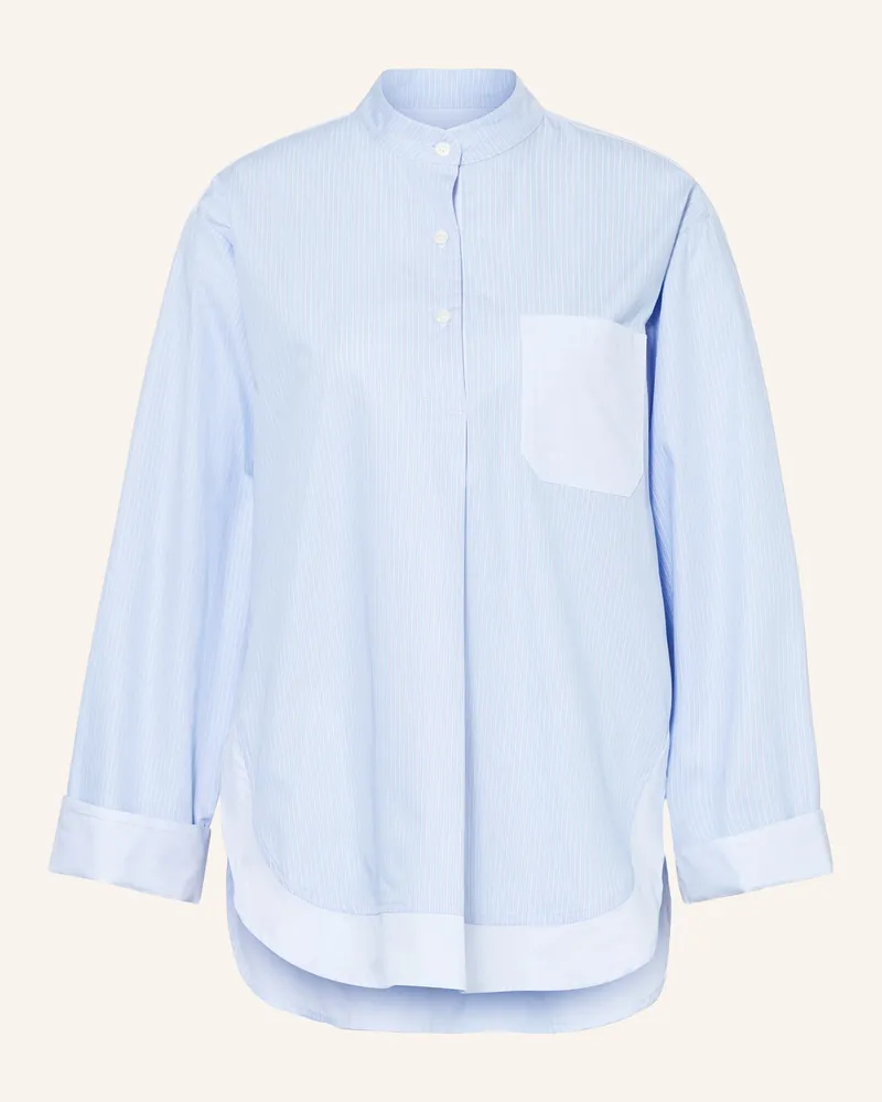 Mos Mosh Blusenshirt Mmbronwyn Im Materialmix blau Hellblau