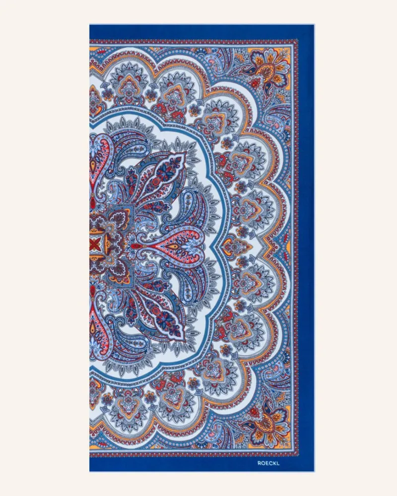Roeckl Seidentuch Fine Paisley blau Blau
